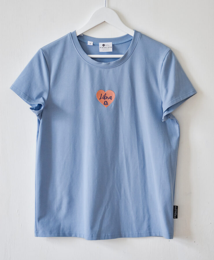 Sieviešu T-krekls LIBRA, M izmērs/Jeans blue