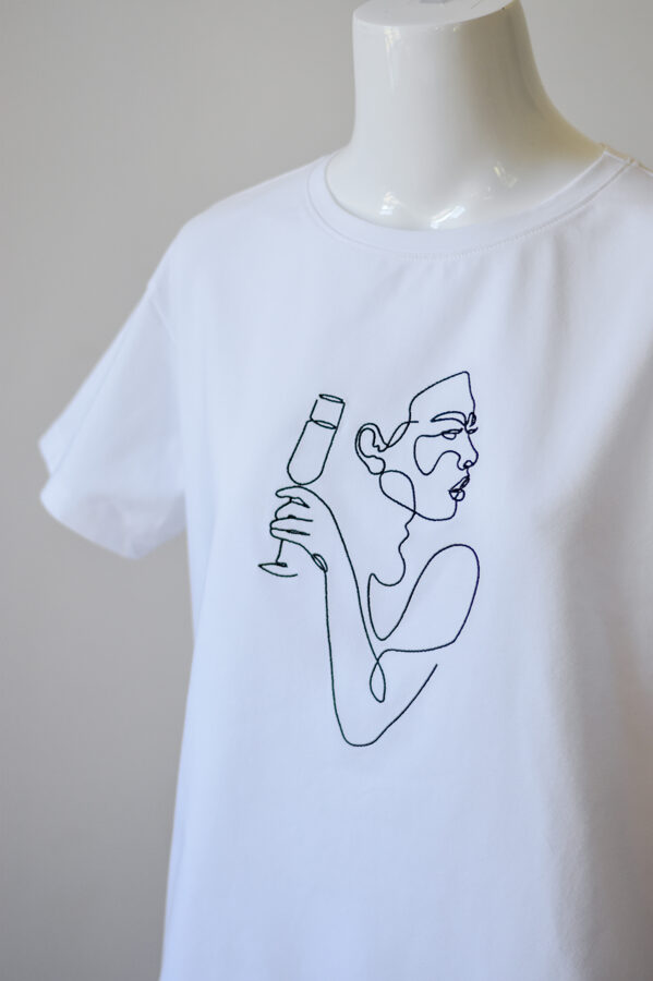 "SPARKLE LADY", sieviešu T-krekls ar izšuvumu (regular fit)