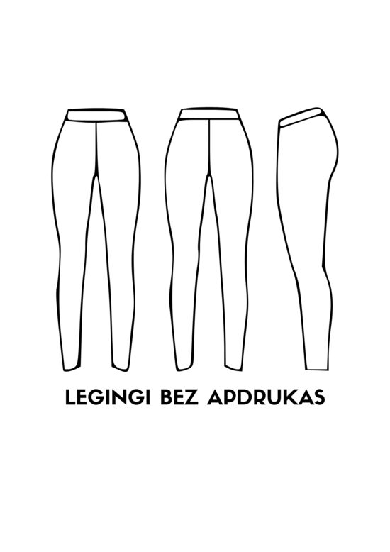 LEGINGI bez apdrukas