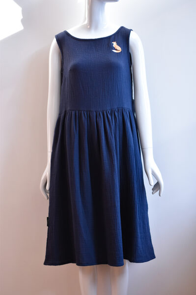 Muslīna kleita "LAPSA" (Tumši zila)