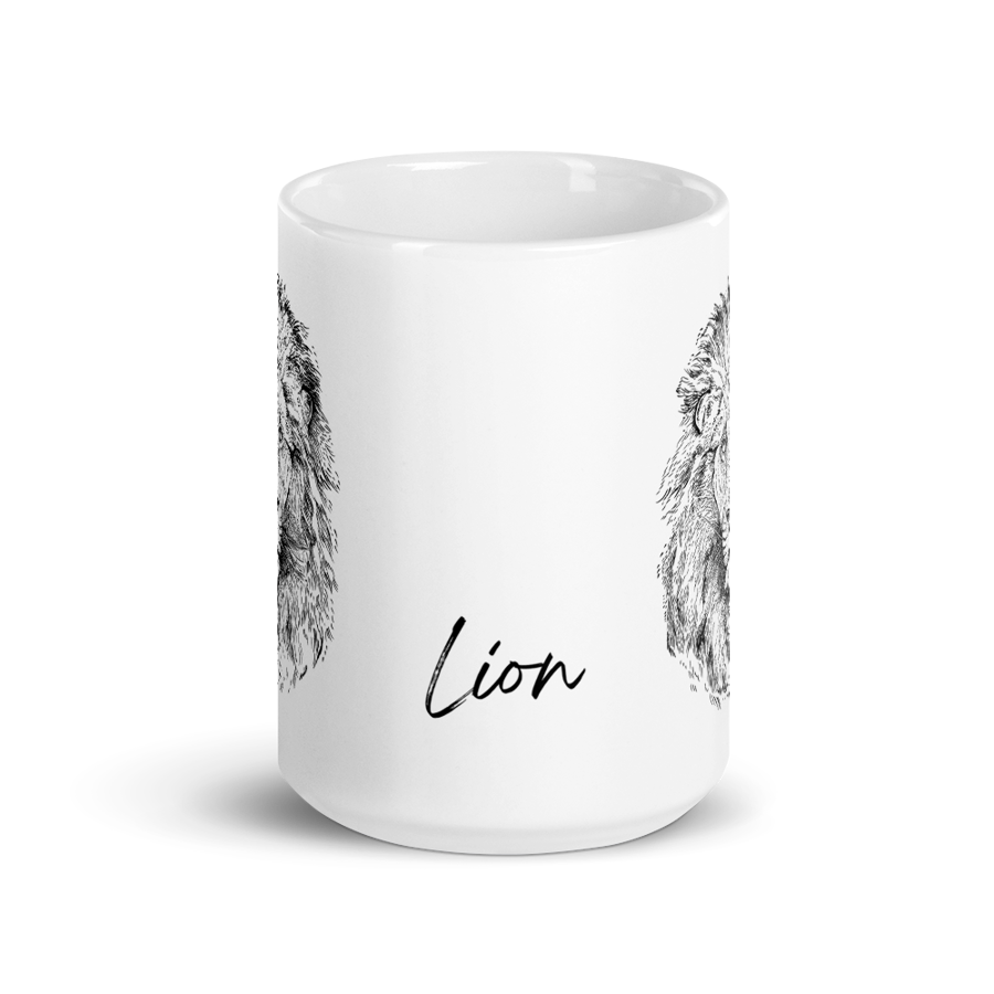 LAUVA - keramikas krūze ar apdruku, balta (440 ml)
